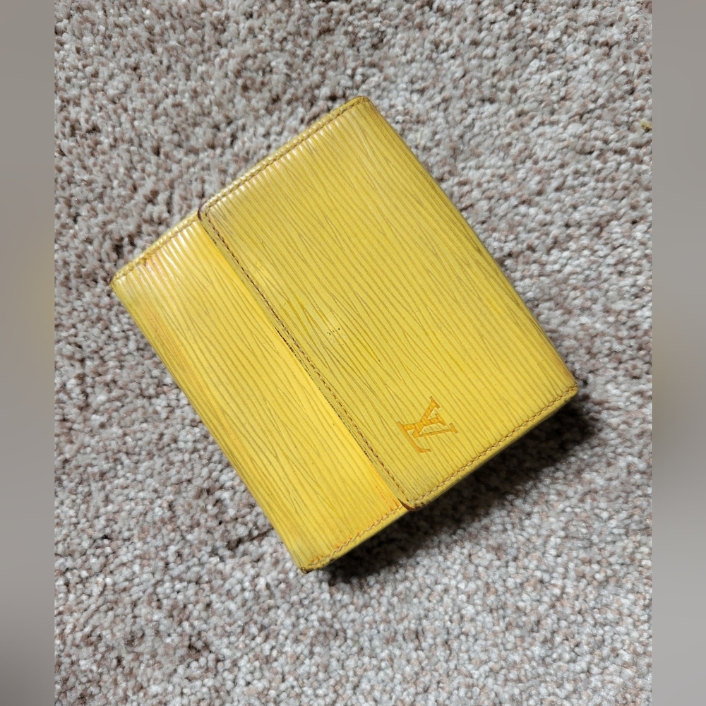 Louis Vuitton epi leather double snap wallet
